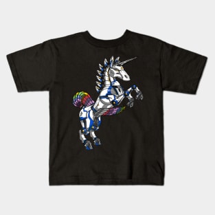 Unicorn Robot Kids T-Shirt